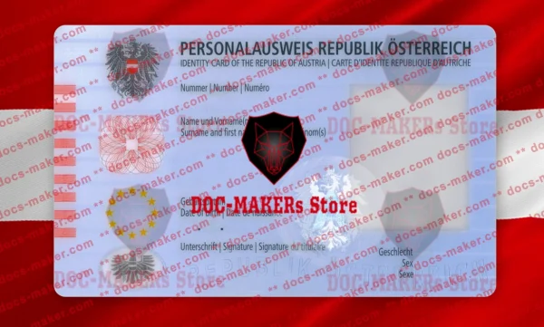 Austria ID Card – PSD Template